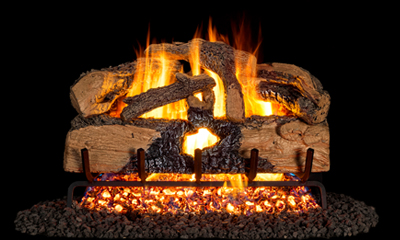Burners &#038; Log Set, Blackman Fireplace