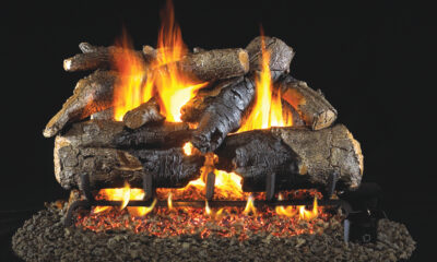 Burners &#038; Log Set, Blackman Fireplace